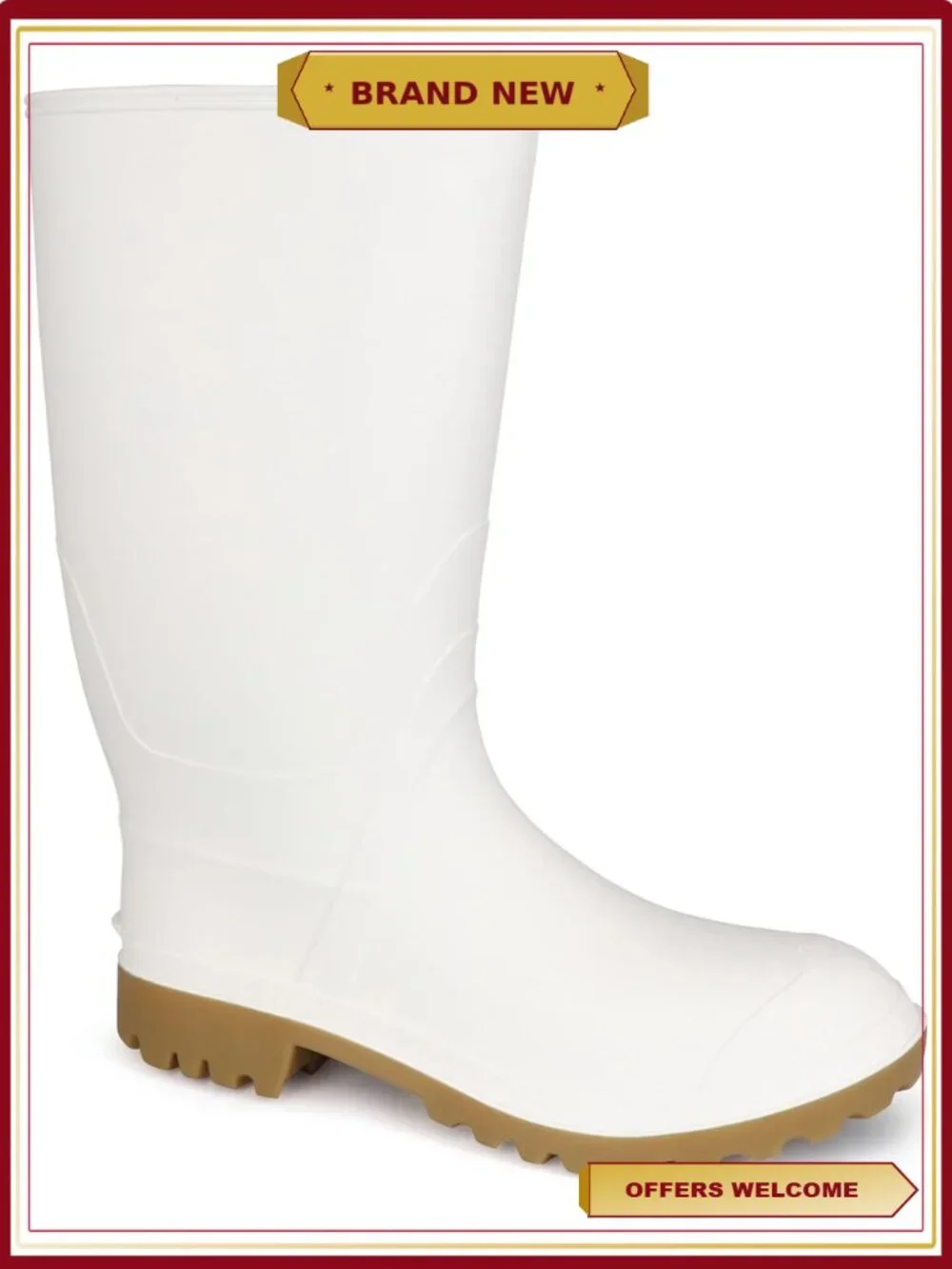 Men's Waterproof Oil Resistant Shrimper Boots Size 11 Slip Resistant